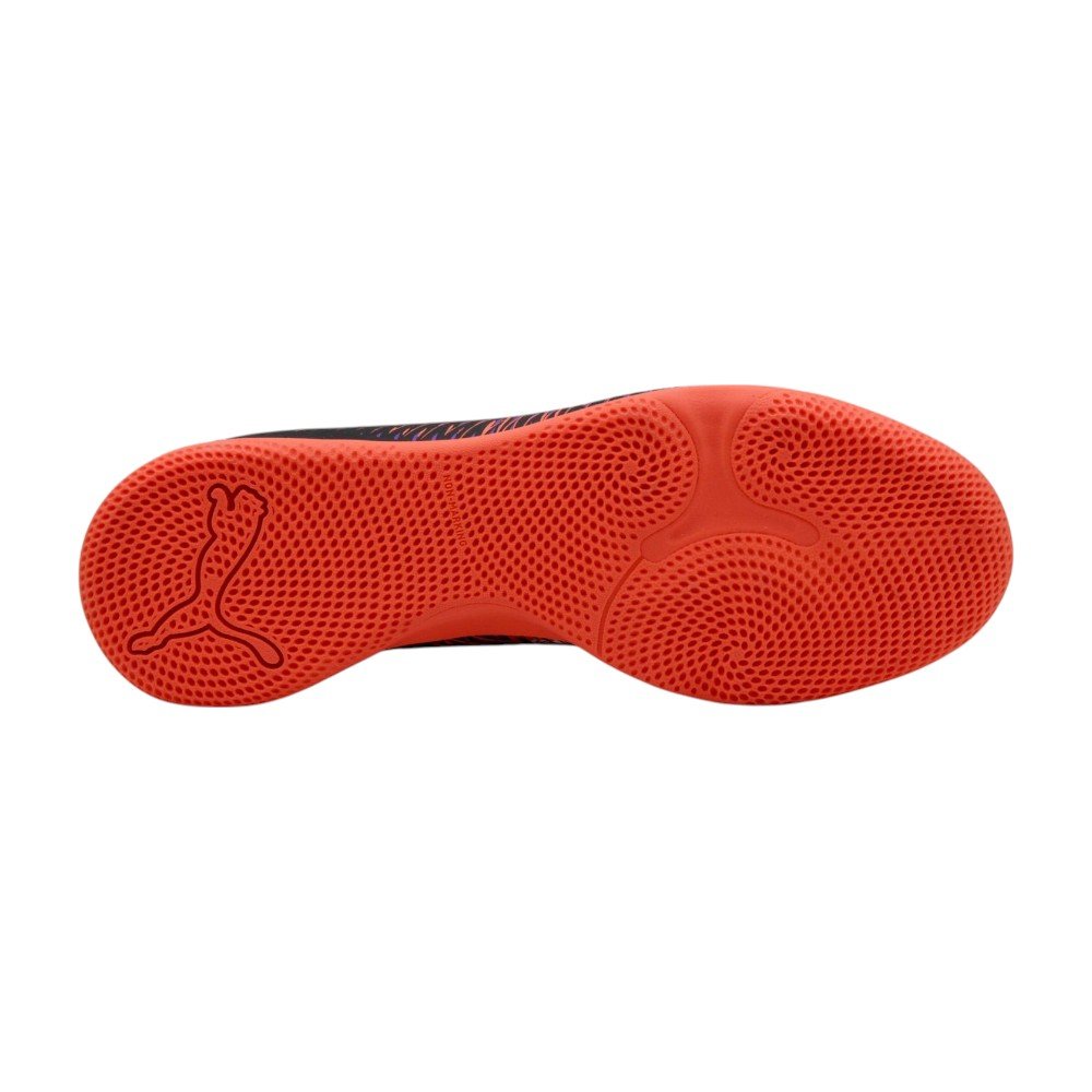 Chuteira Futsal Puma Future 8 Play It Preto/Laranja 4