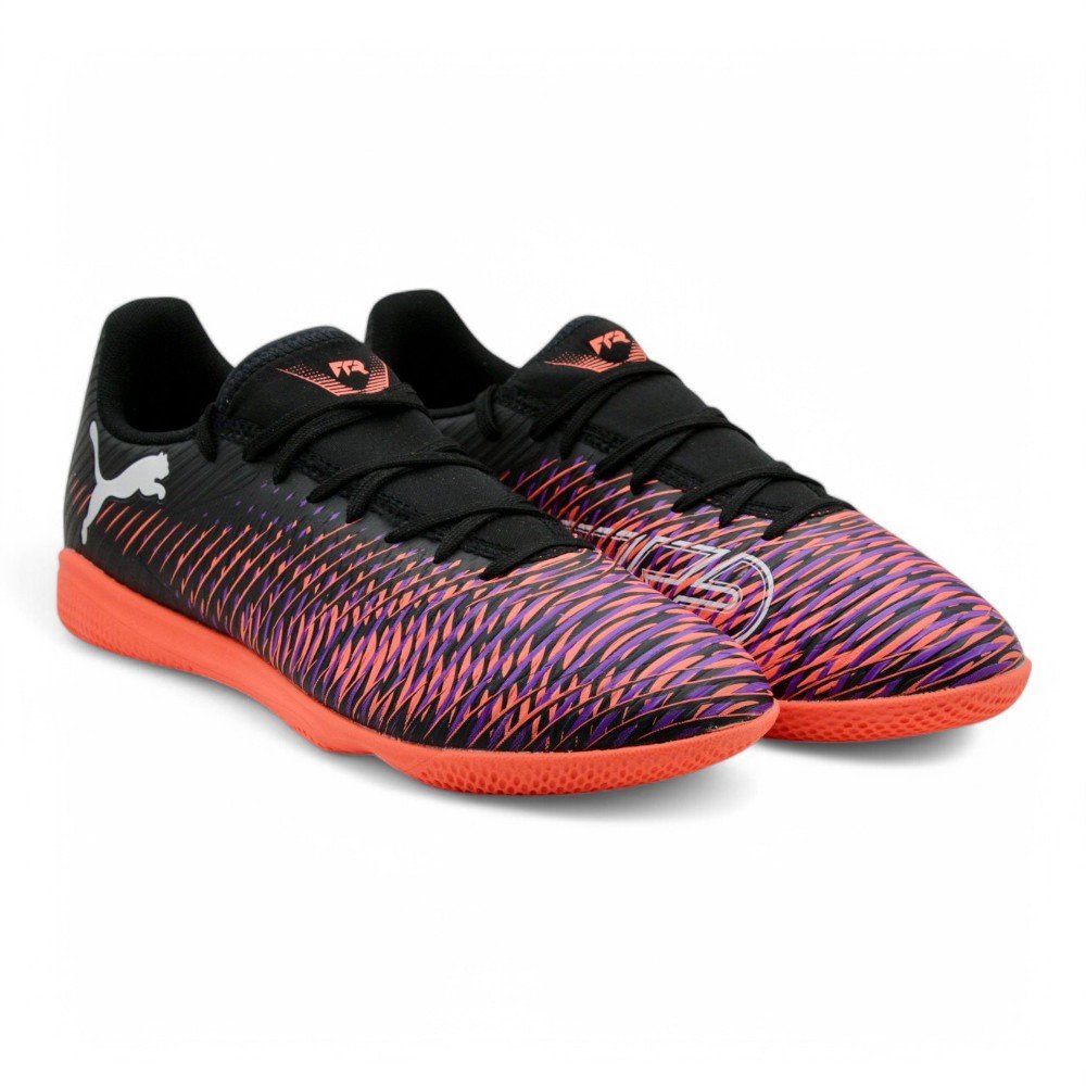 Chuteira Futsal Puma Future 8 Play It Preto/Laranja 5
