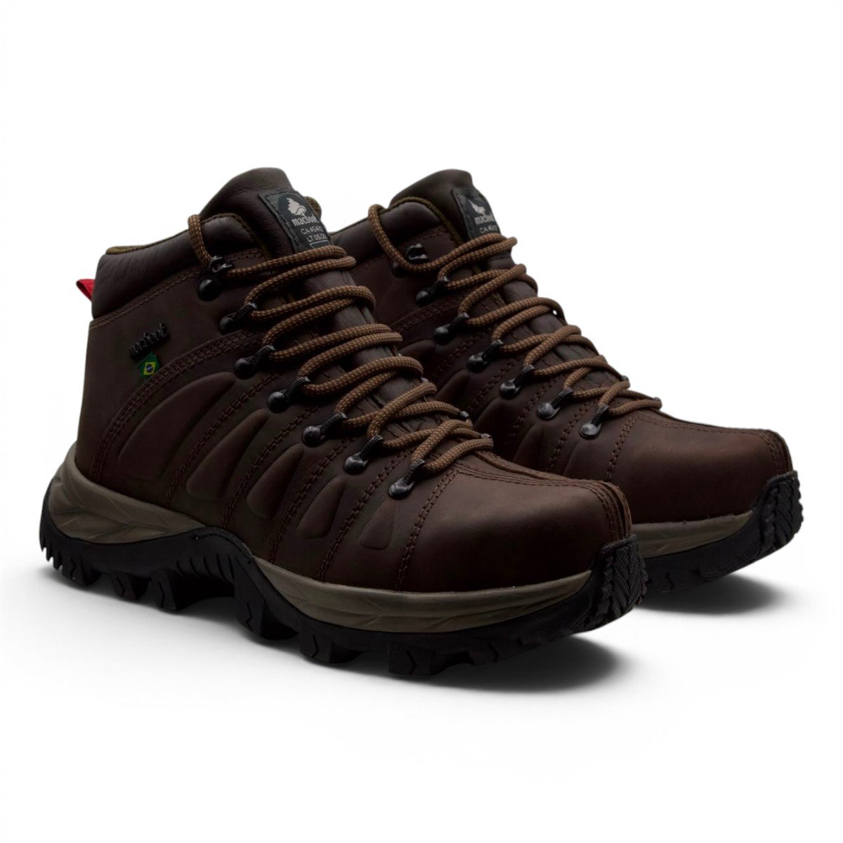 Bota Coturno Couro Adventure Masculino Macboot Uirapuru 06 Café 5