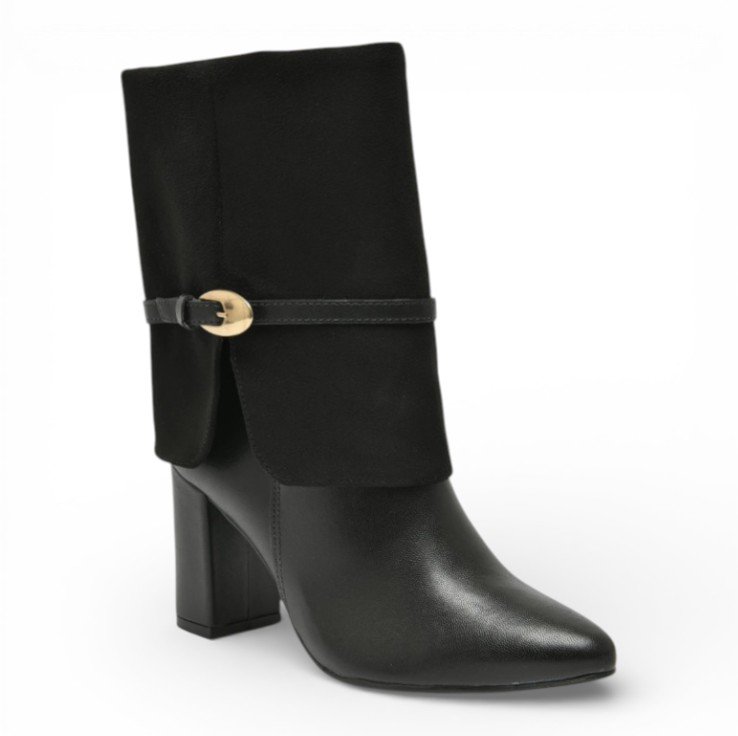 Bota Feminina Cano Médio Via Marte 021-029 Preto 2