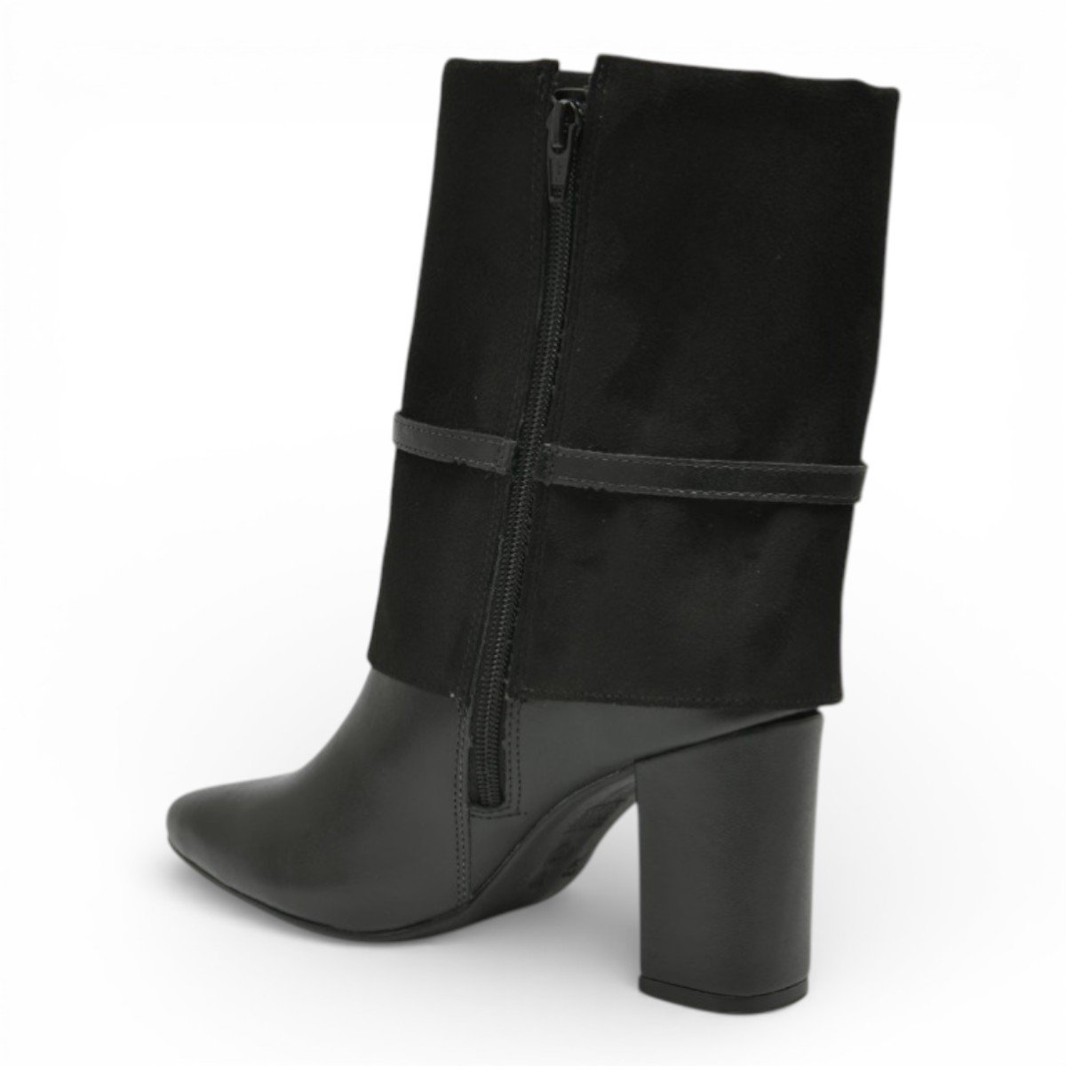 Bota Feminina Cano Médio Via Marte 021-029 Preto 3