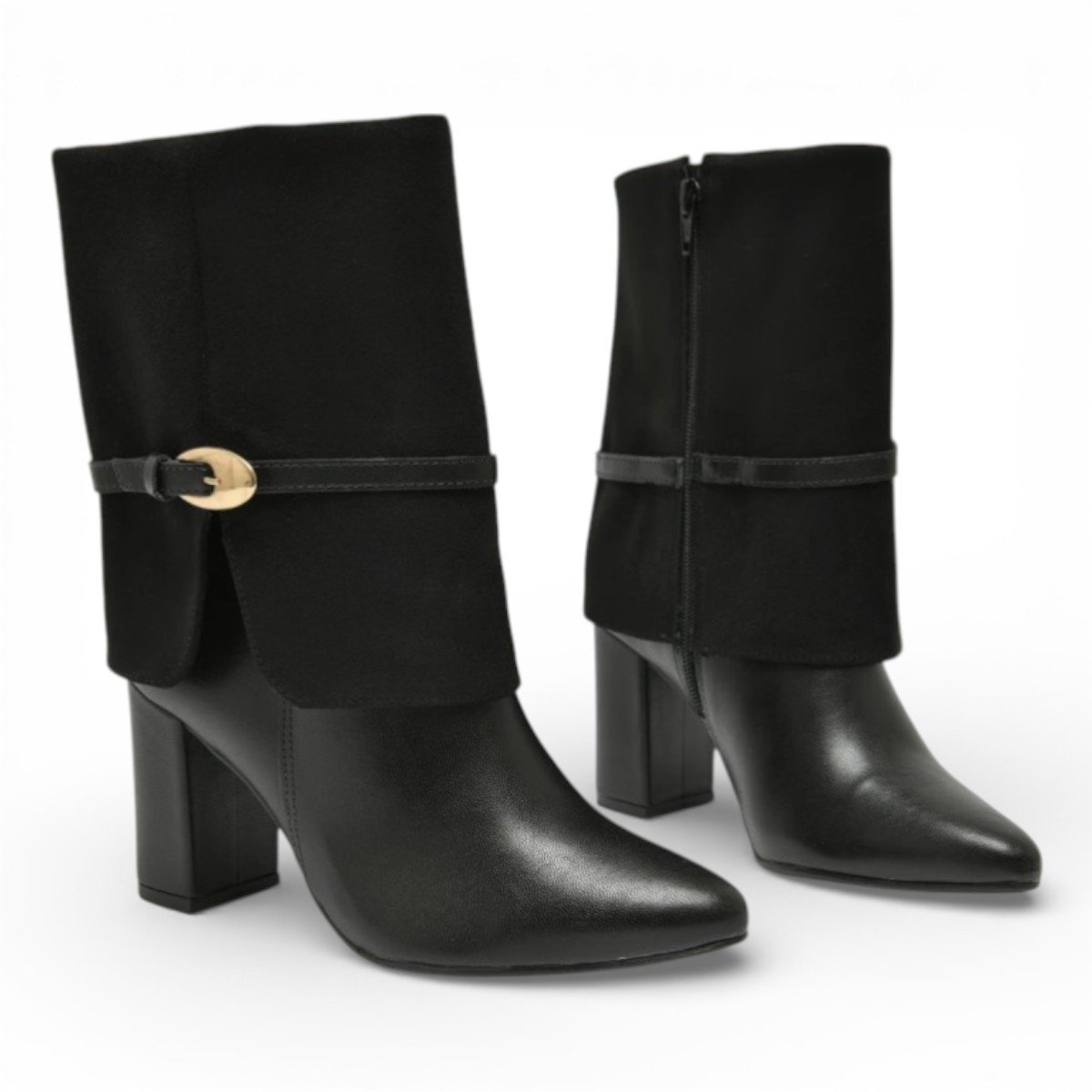 Bota Feminina Cano Médio Via Marte 021-029 Preto 4