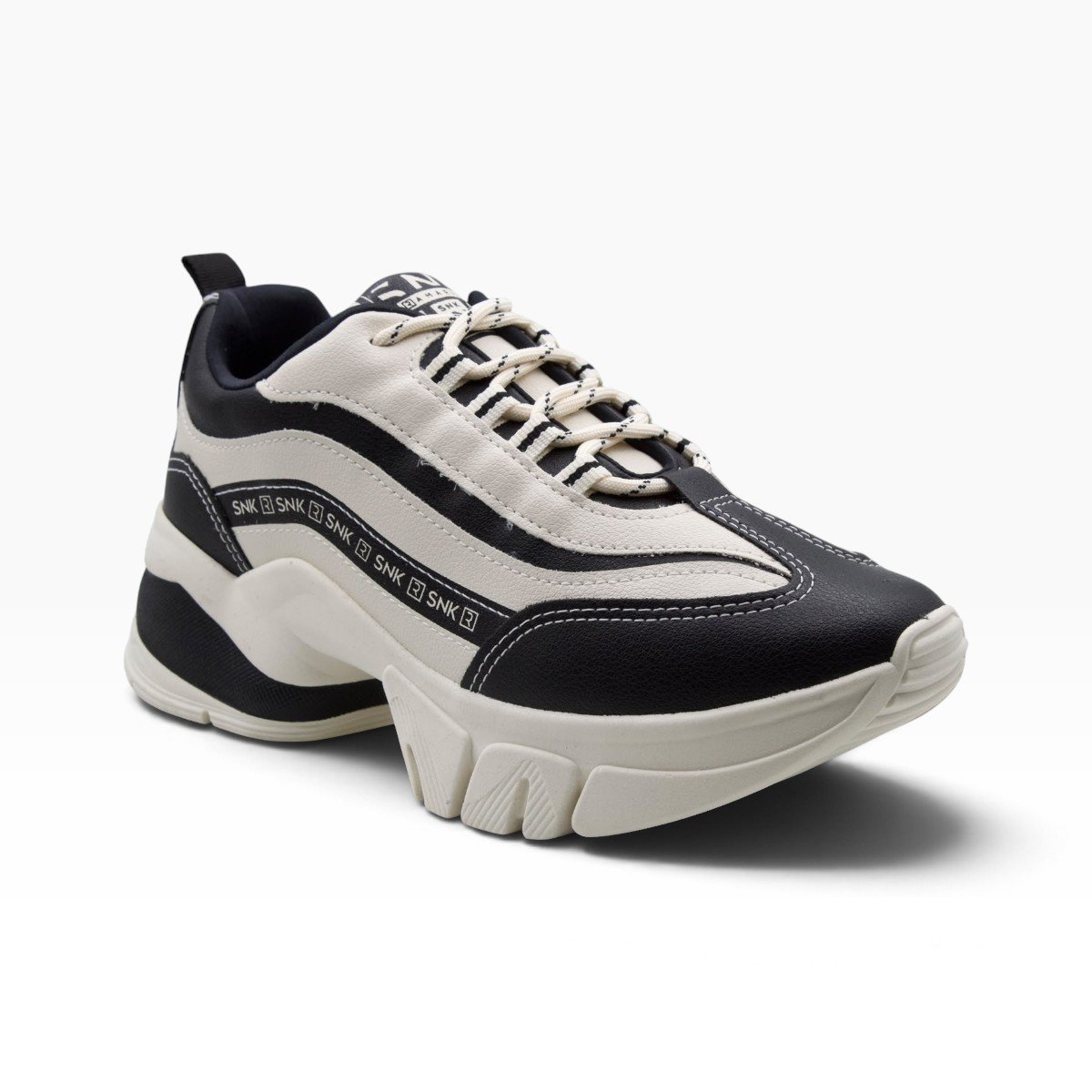 Tênis Chunky Casual Feminino Ramarim 26-80202 Preto/Bege 2