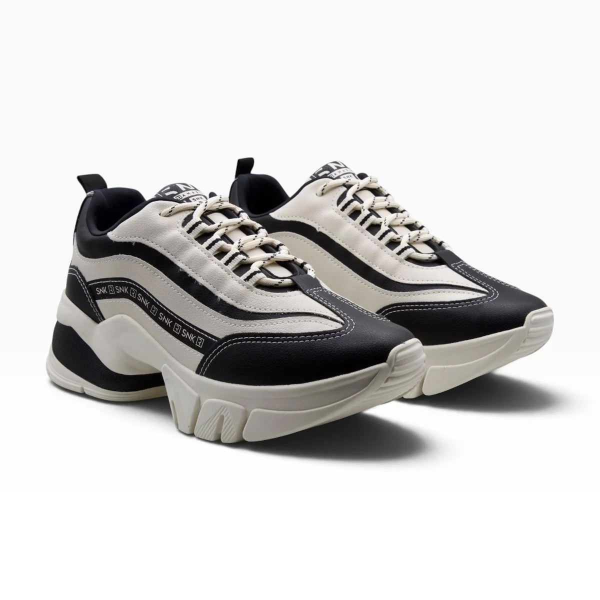 Tênis Chunky Casual Feminino Ramarim 26-80202 Preto/Bege 5