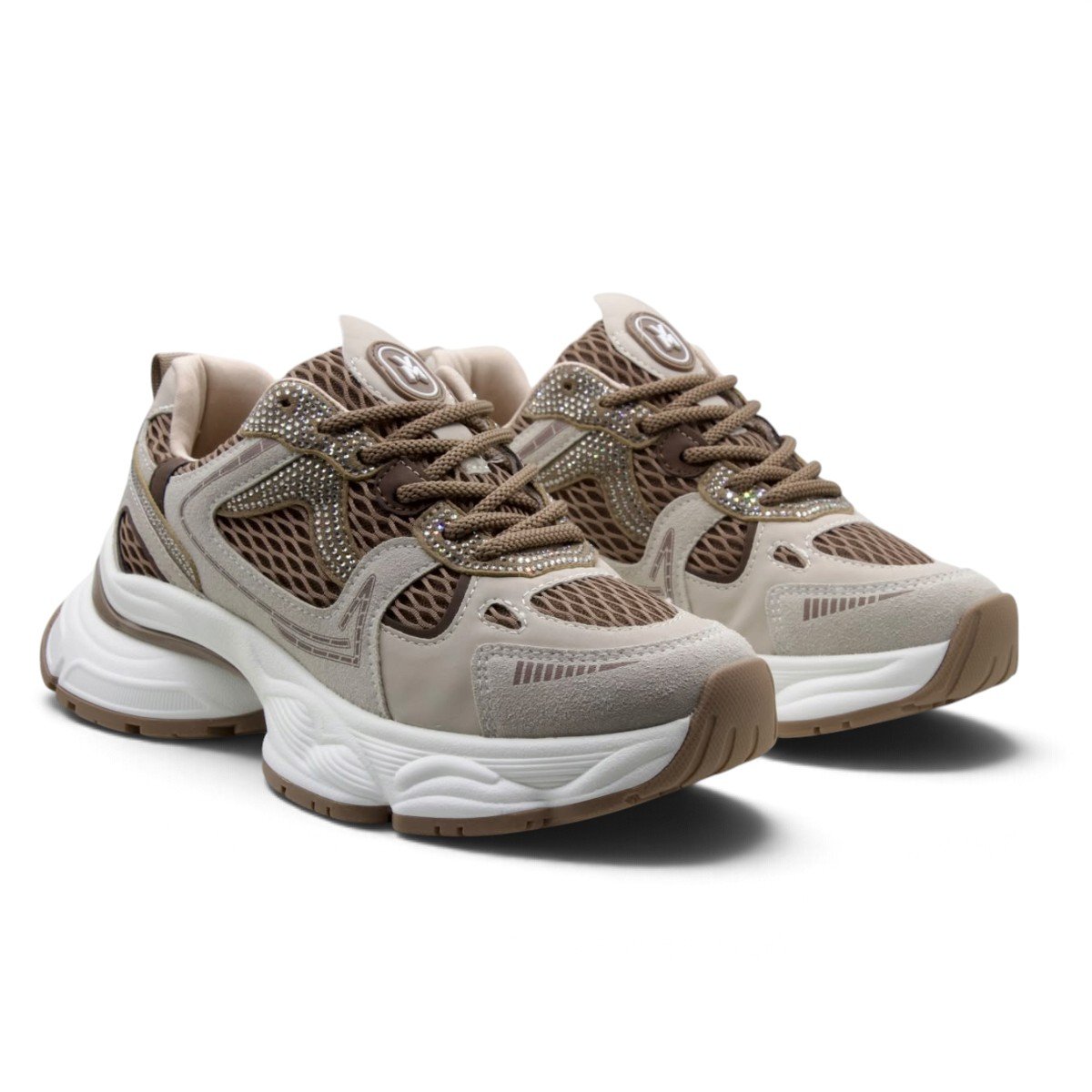 Tênis Casual Feminino Via Marte 385-001 Bege 5