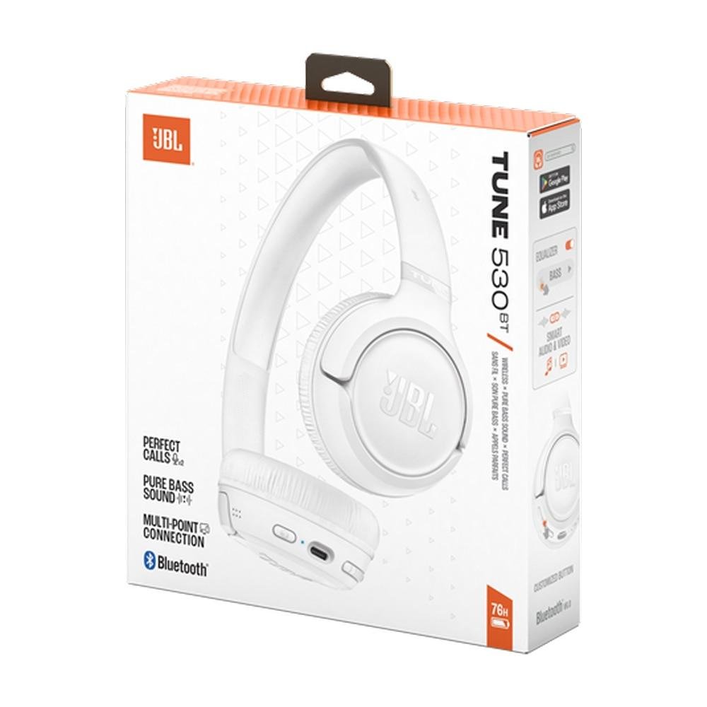 JBL Tune 530BT, Fone On-Ear Bluetooth, Branco Branco 10