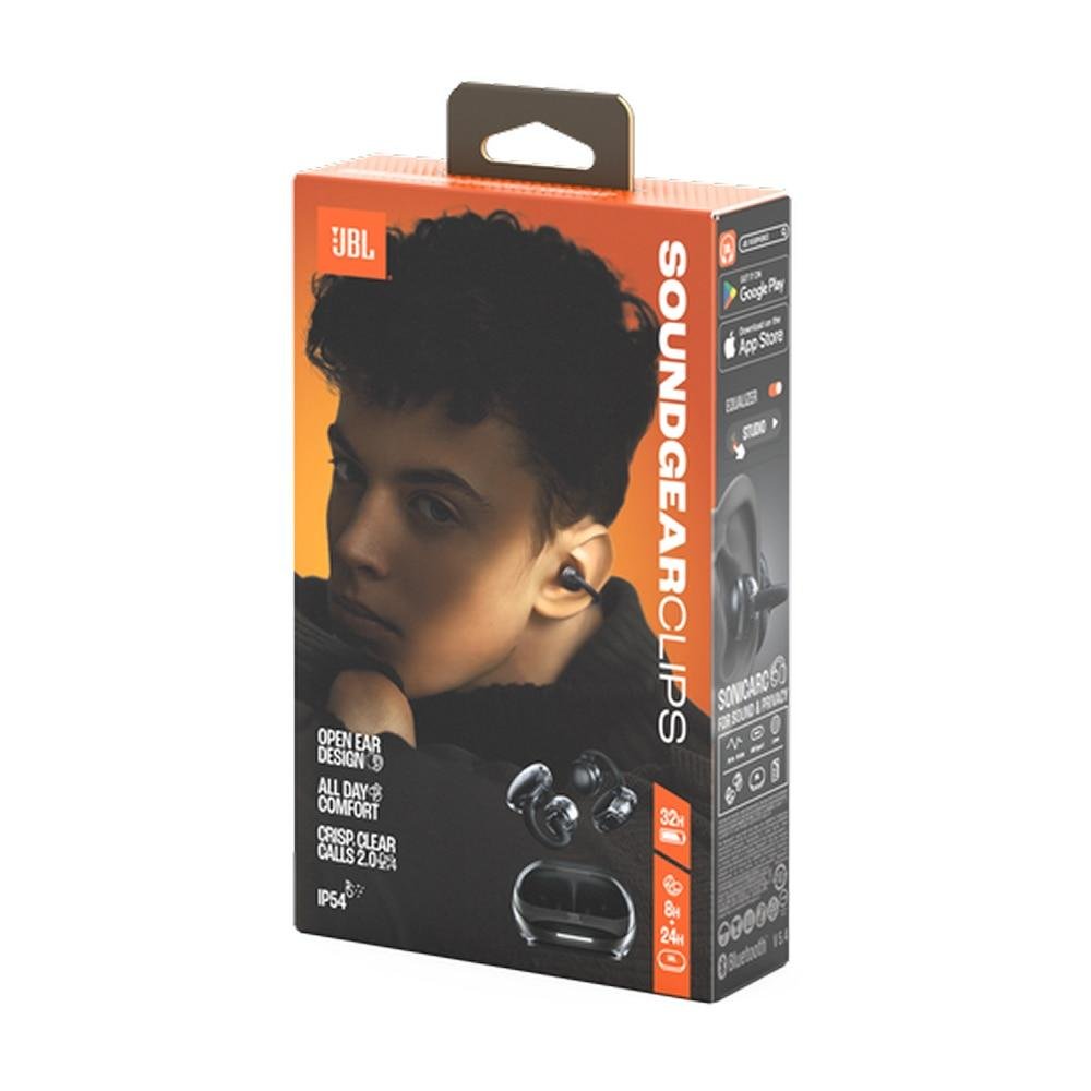 JBL Soundgear Clips, Fone de Ouvido Bluetooth, Preto Preto 5