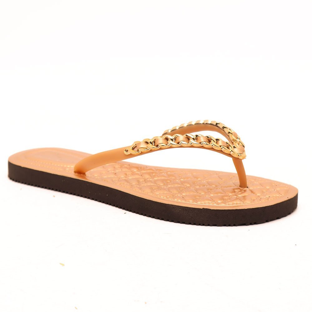 Chinelo Sapato da Corte Havaí Tira Corrente Dourado 2