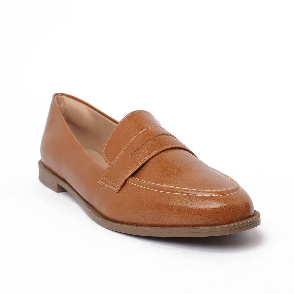 Mocassim Feminino Sapato da Corte Vira Olho De Gato Caramelo 2