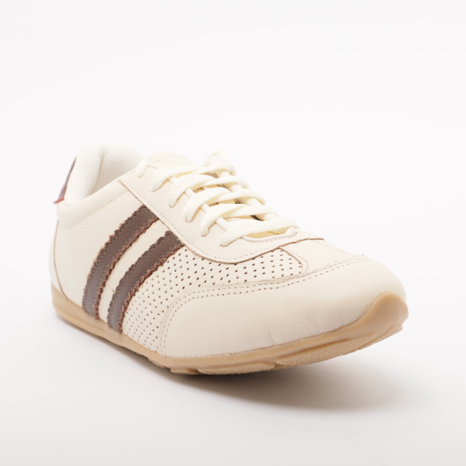 Tênis Boliche Belluno Vazado Couro Off White 2