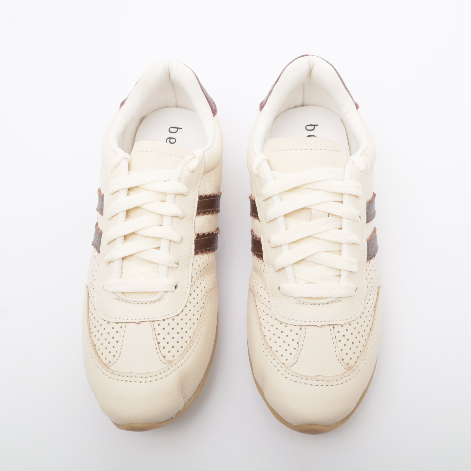 Tênis Boliche Belluno Vazado Couro Off White 5