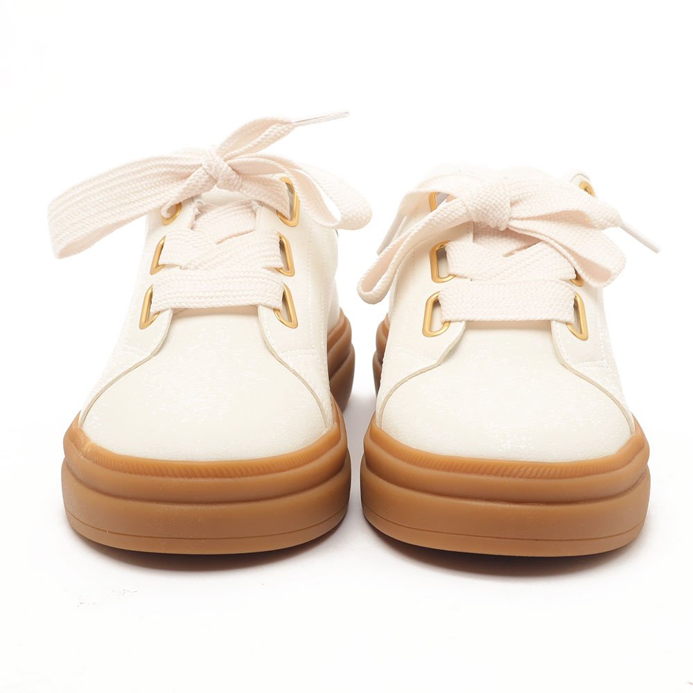 Tênis Feminino Sapato Da Corte Cadarço Fita Branco 8