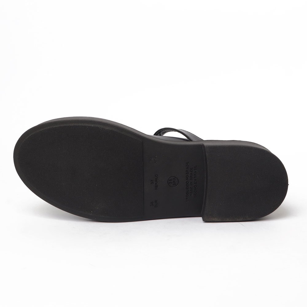 Mocassim Feminino Sapato Da Corte Boneca Sola Alta Preto 6