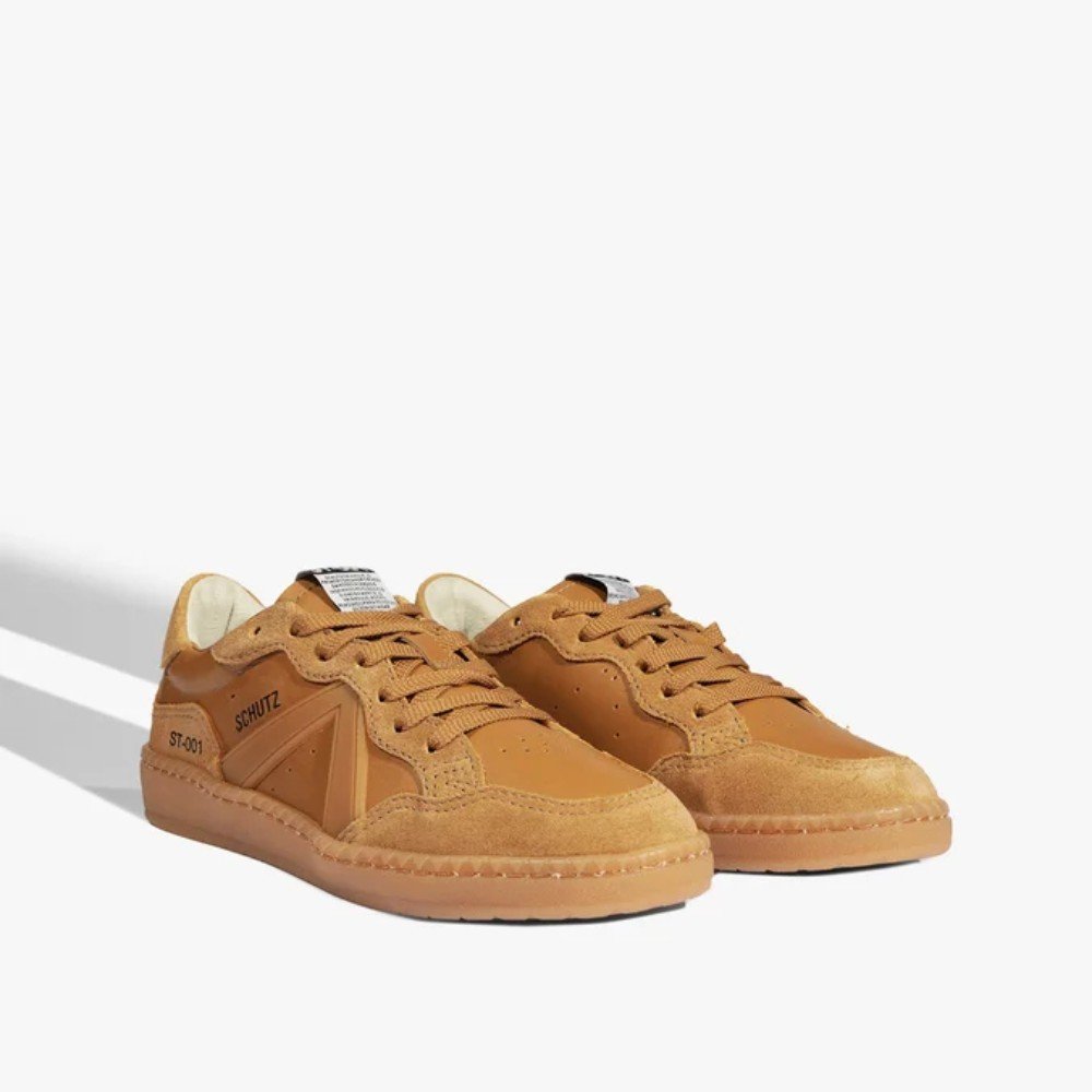 Tênis Feminino Schutz Couro Caramelo 3