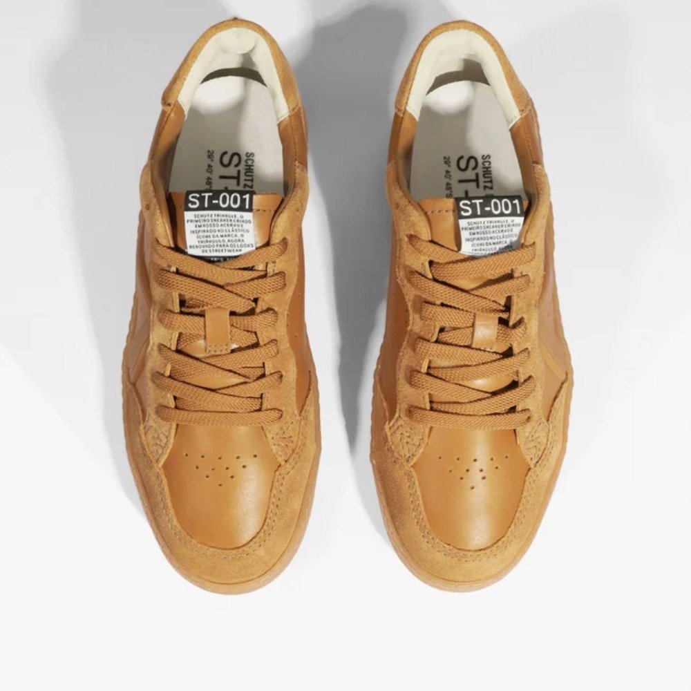 Tênis Feminino Schutz Couro Caramelo 5