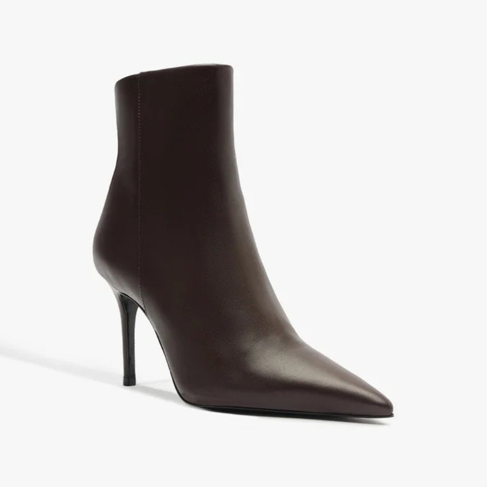 Bota Schutz Mikki Casual Cano Curto Couro - Produto 48 Marrom 2