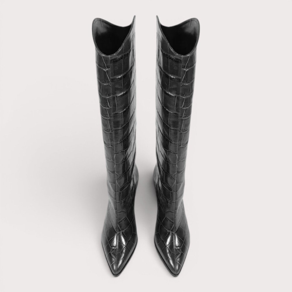 Bota Schutz Maryana Salto Bloco Alto Preto 3
