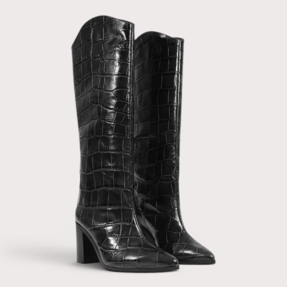 Bota Schutz Maryana Salto Bloco Alto Preto 4