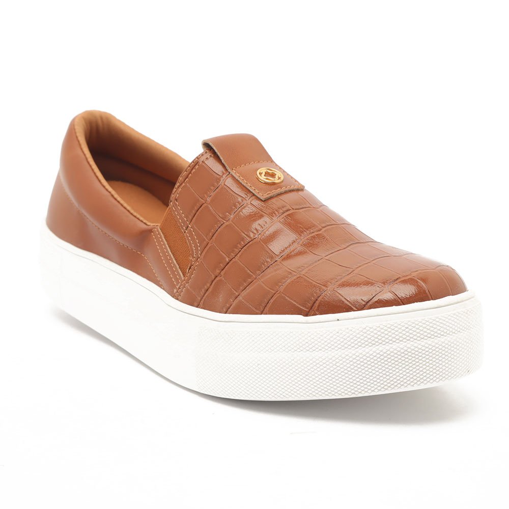 Tênis Feminino Sapato Da Corte Sleep On Sola Alta Caramelo 2