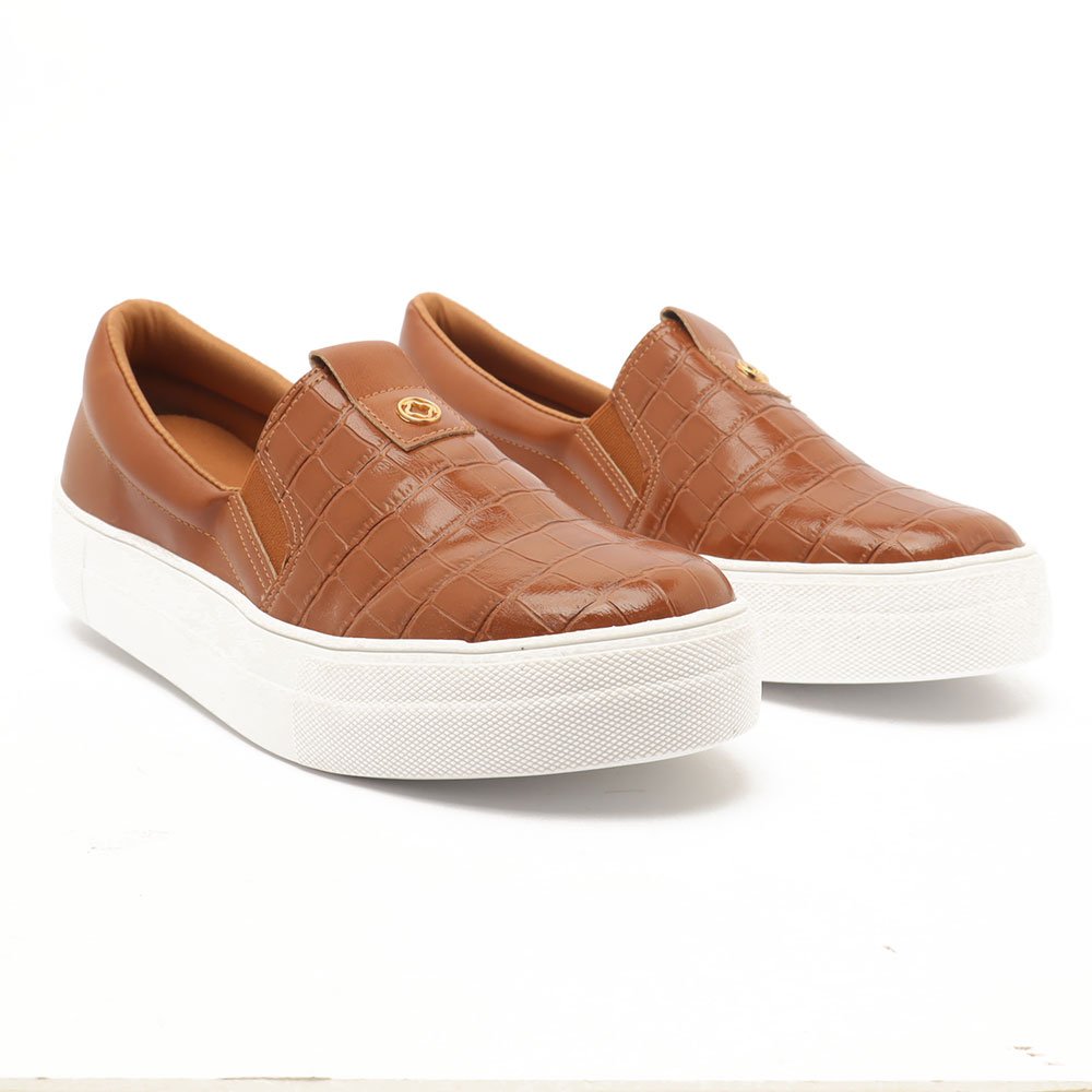 Tênis Feminino Sapato Da Corte Sleep On Sola Alta Caramelo 3