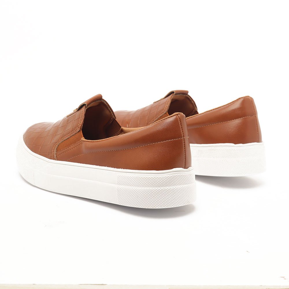 Tênis Feminino Sapato Da Corte Sleep On Sola Alta Caramelo 4