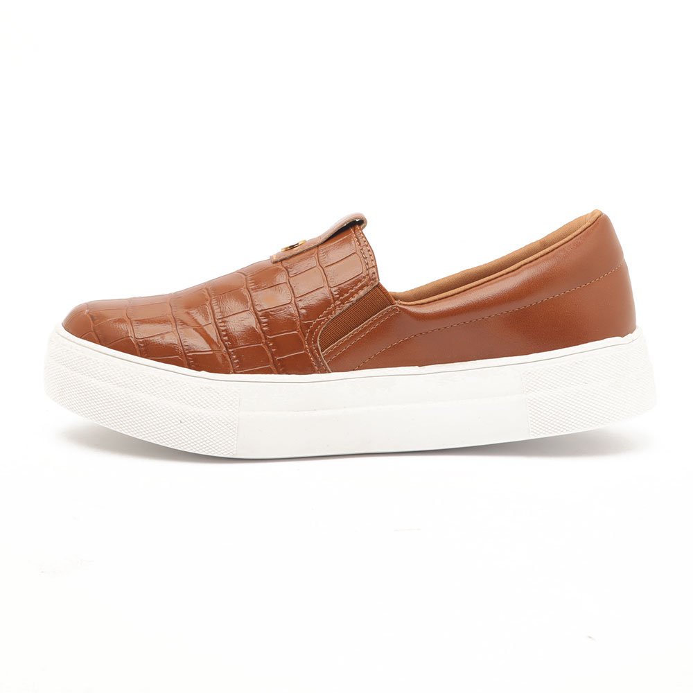 Tênis Feminino Sapato Da Corte Sleep On Sola Alta Caramelo 6