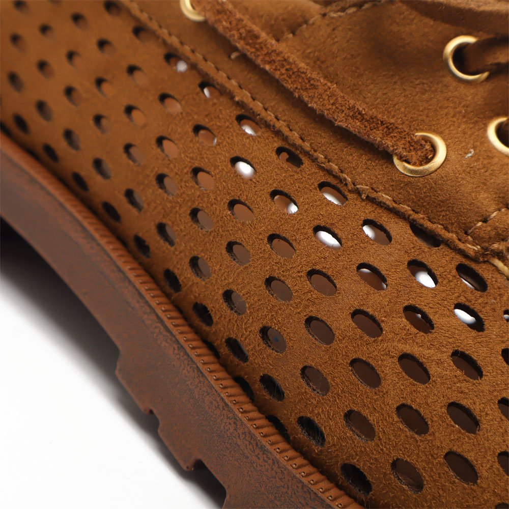 Mocassim Belluno Vazado Barbicacho Strass Castanho 8