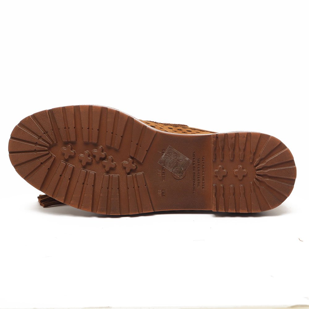 Mocassim Belluno Vazado Barbicacho Strass Castanho 10