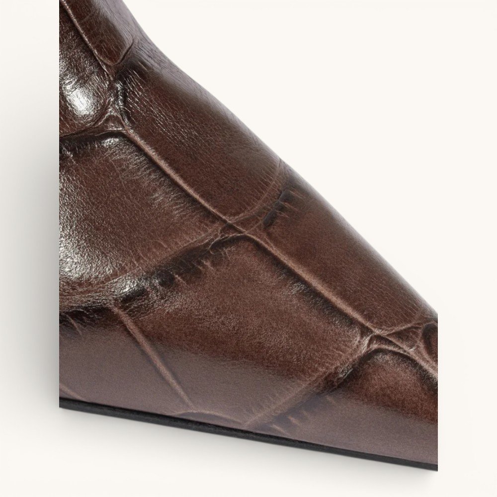 Bota Schutz Dressy Cano Longo Couro - Produto 55 Marrom 6