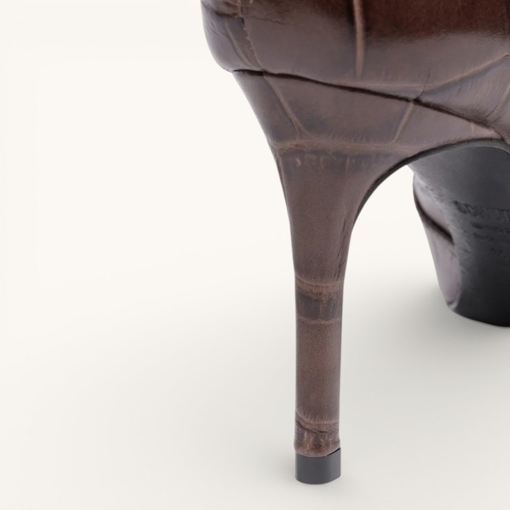 Bota Schutz Dressy Cano Longo Couro - Produto 55 Marrom 7
