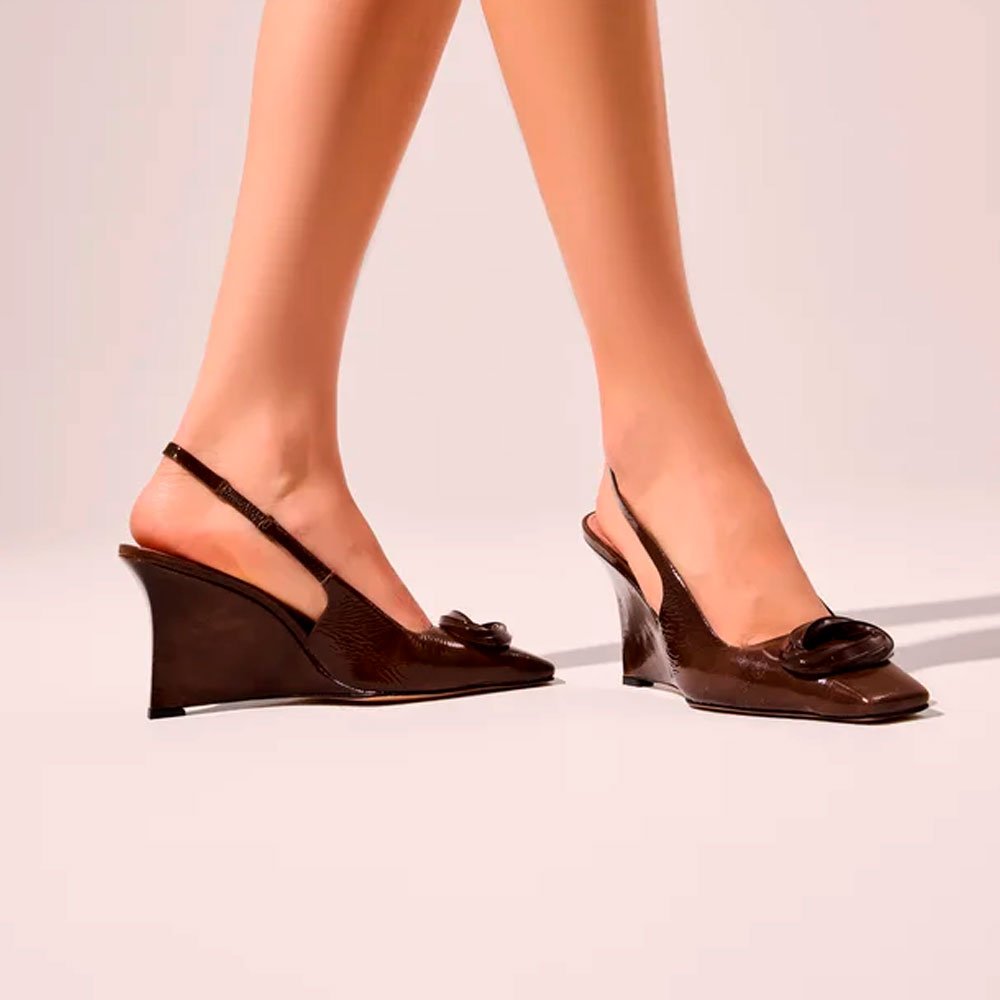 Slingback Vicenza Anabela Perry Marrom 2