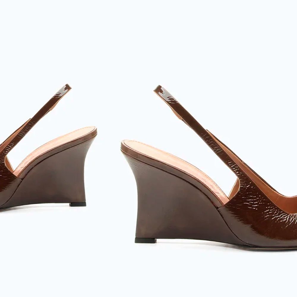 Slingback Vicenza Anabela Perry Marrom 6