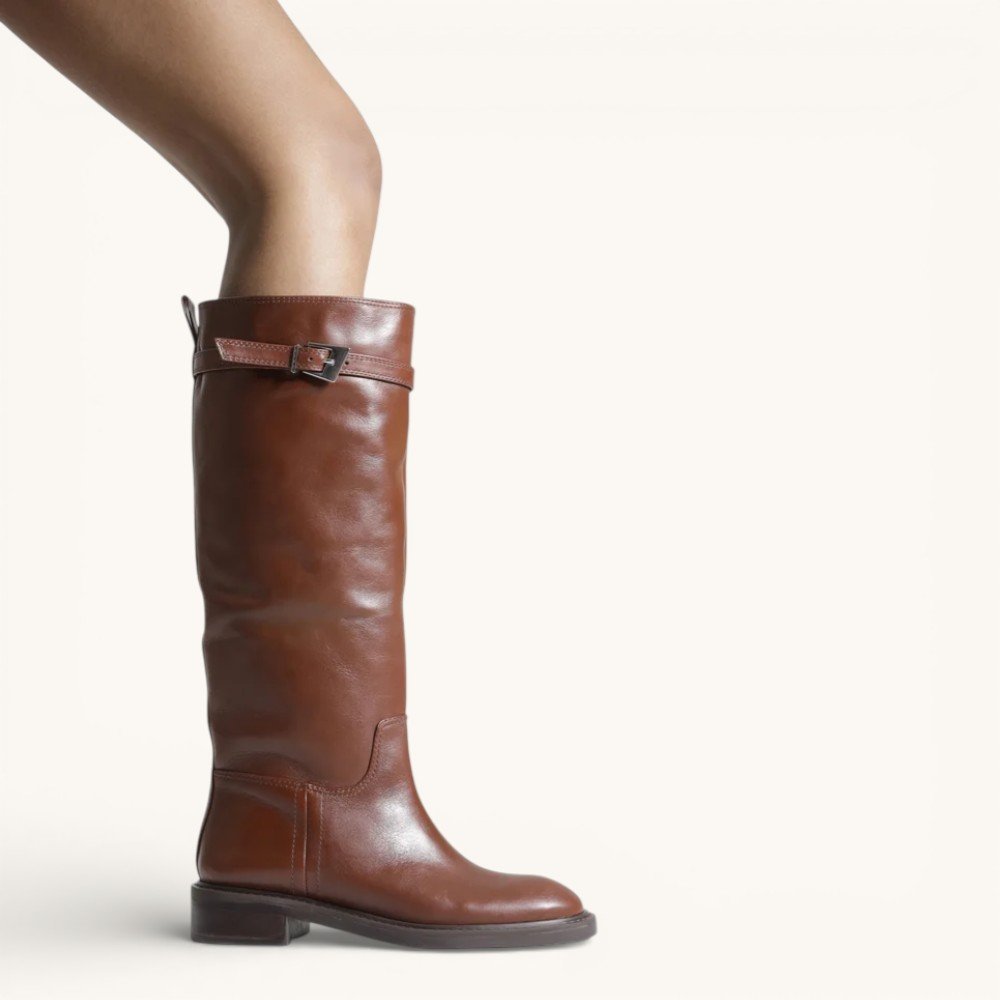 Bota Schutz Modern Couro Marrom 2