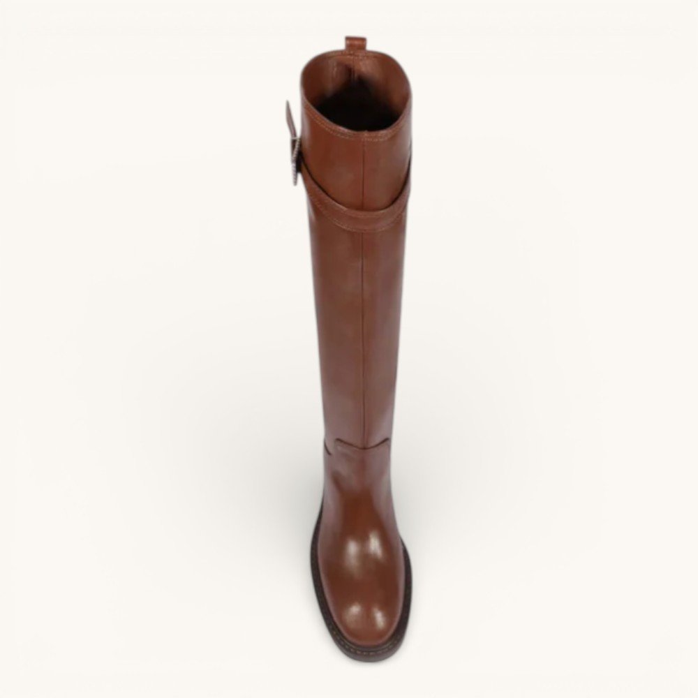 Bota Schutz Modern Couro Marrom 5