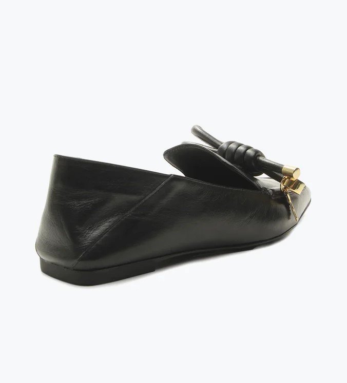 Mocassim Vicenza Europa Couro Preto 5