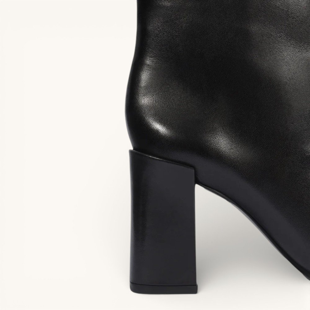 Bota Schutz Over The Knee Salto Bloco Couro Preto 6