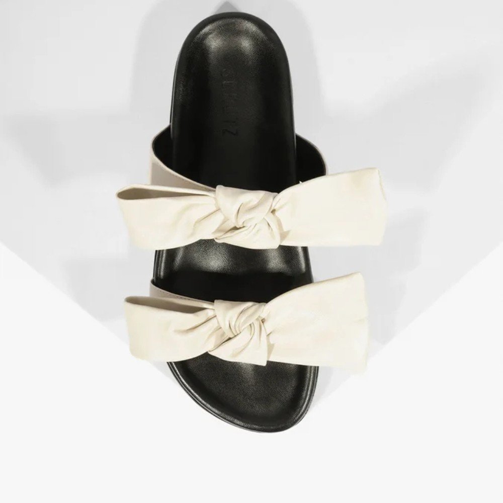 Papete Schutz Couro Laço Off White 5