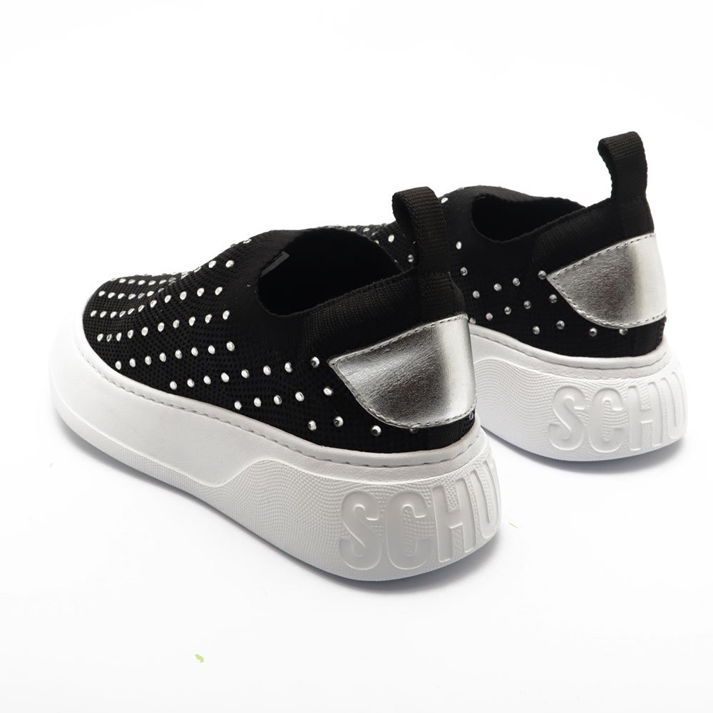 Tênis Feminino Schutz Meia Detalhe Strass Preto 4