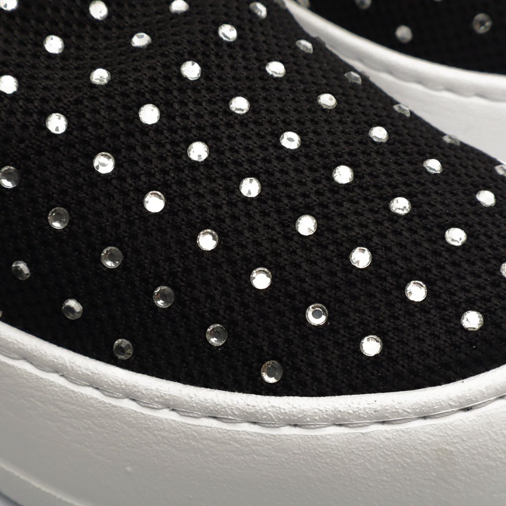 Tênis Feminino Schutz Meia Detalhe Strass Preto 6