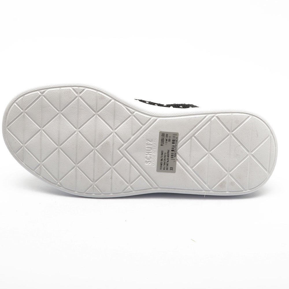 Tênis Feminino Schutz Meia Detalhe Strass Preto 7