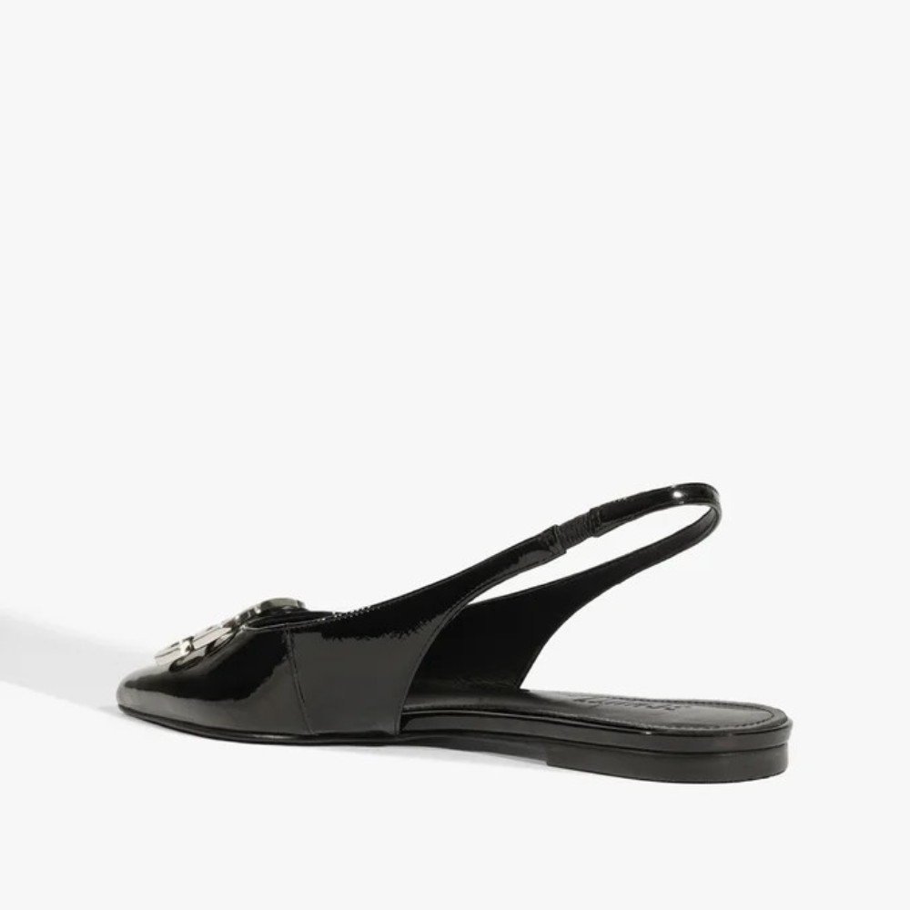 Sapatilha Schutz Slingback Femme Icon Couro Preto 4