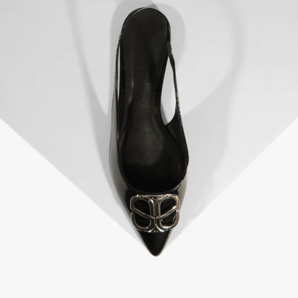 Sapatilha Schutz Slingback Femme Icon Couro Preto 5