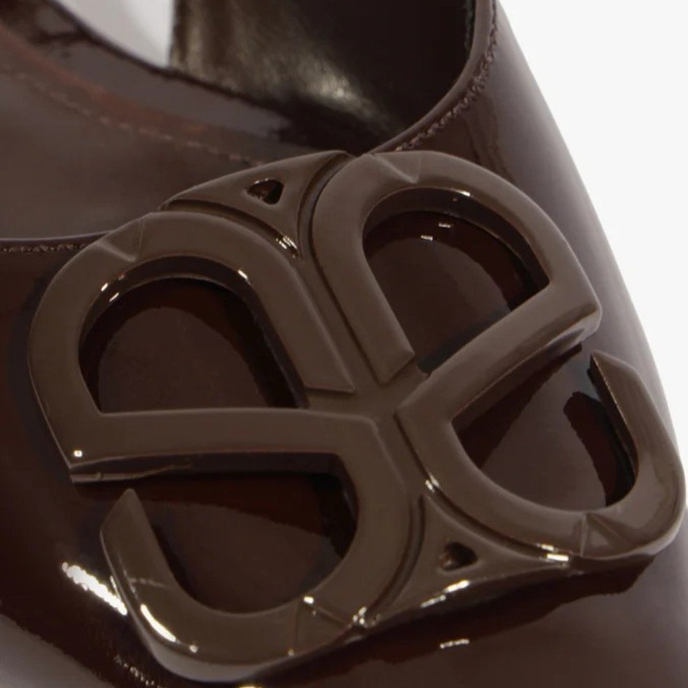 Sapatilha Schutz Slingback Femme Icon Couro Marrom 7