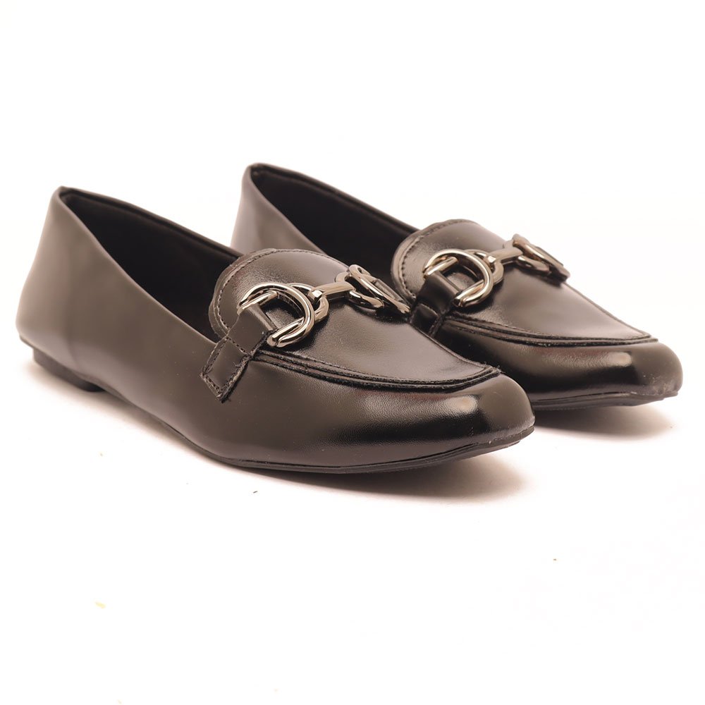 Mocassim Sapato da Corte Tradicional Detalhe Fivela Preto 3