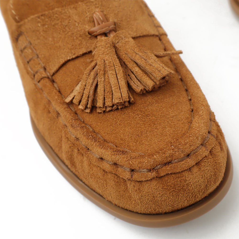 Mocassim Giulia Domna Nobuck Barbicacho Caramelo 8