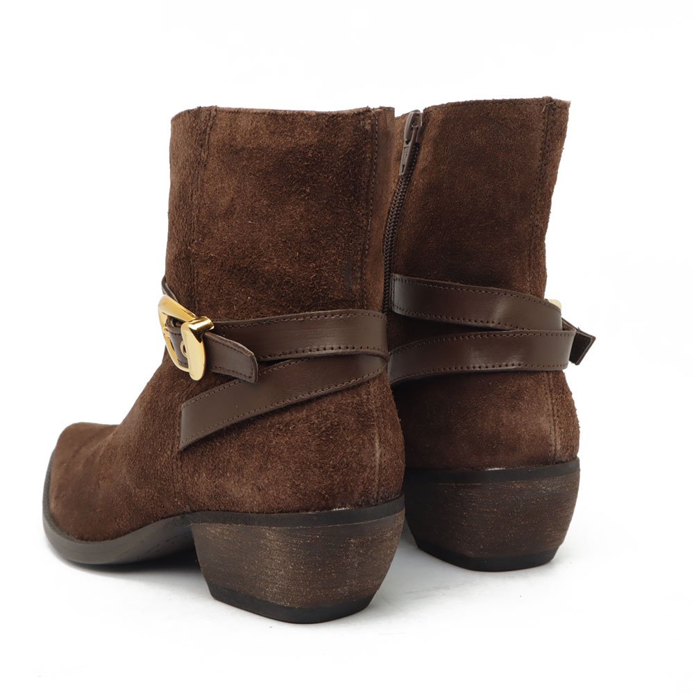 Bota Feminina Giulia Domna Country Salto Médio Fivela - Produto 30 Marrom 4