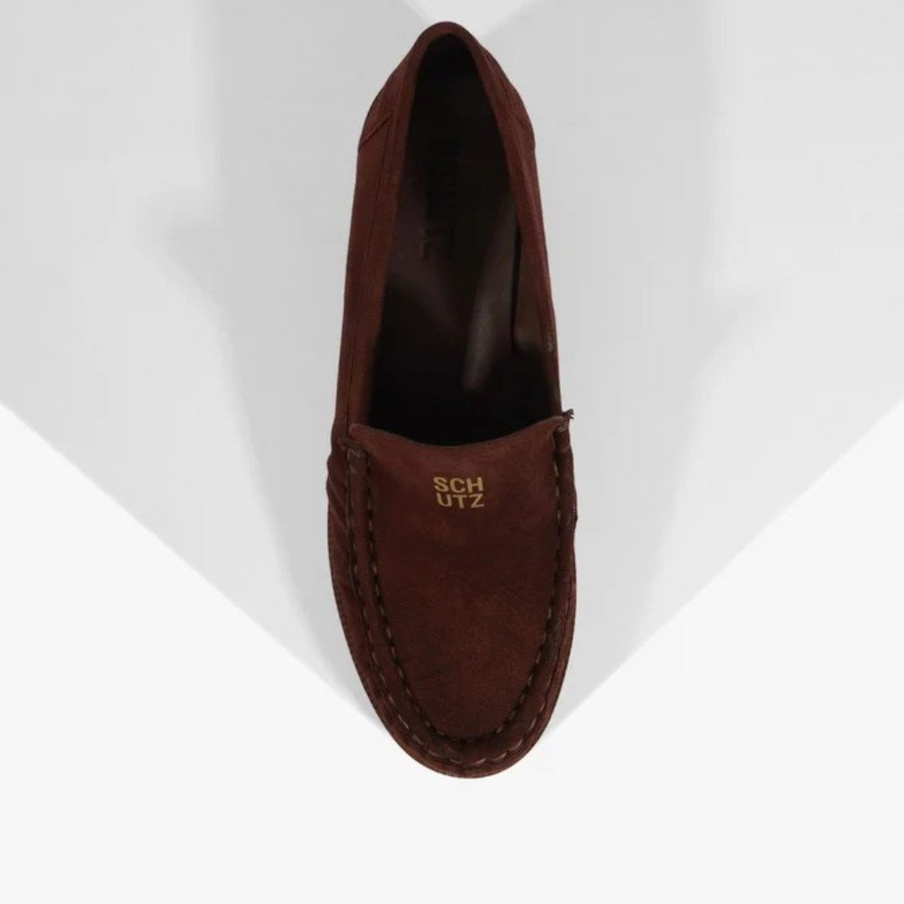 Mocassim Schutz MocaShop Camurça Marrom Marrom 4