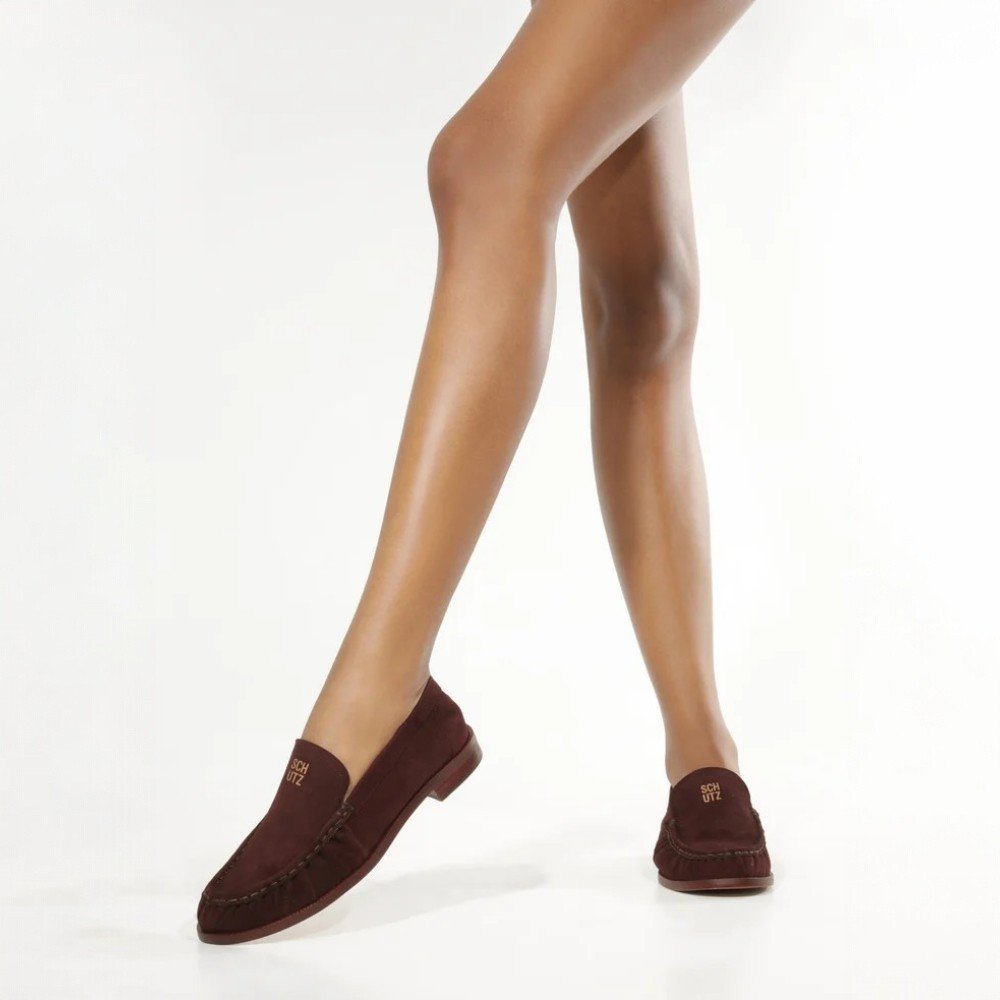 Mocassim Schutz MocaShop Camurça Marrom Marrom 5