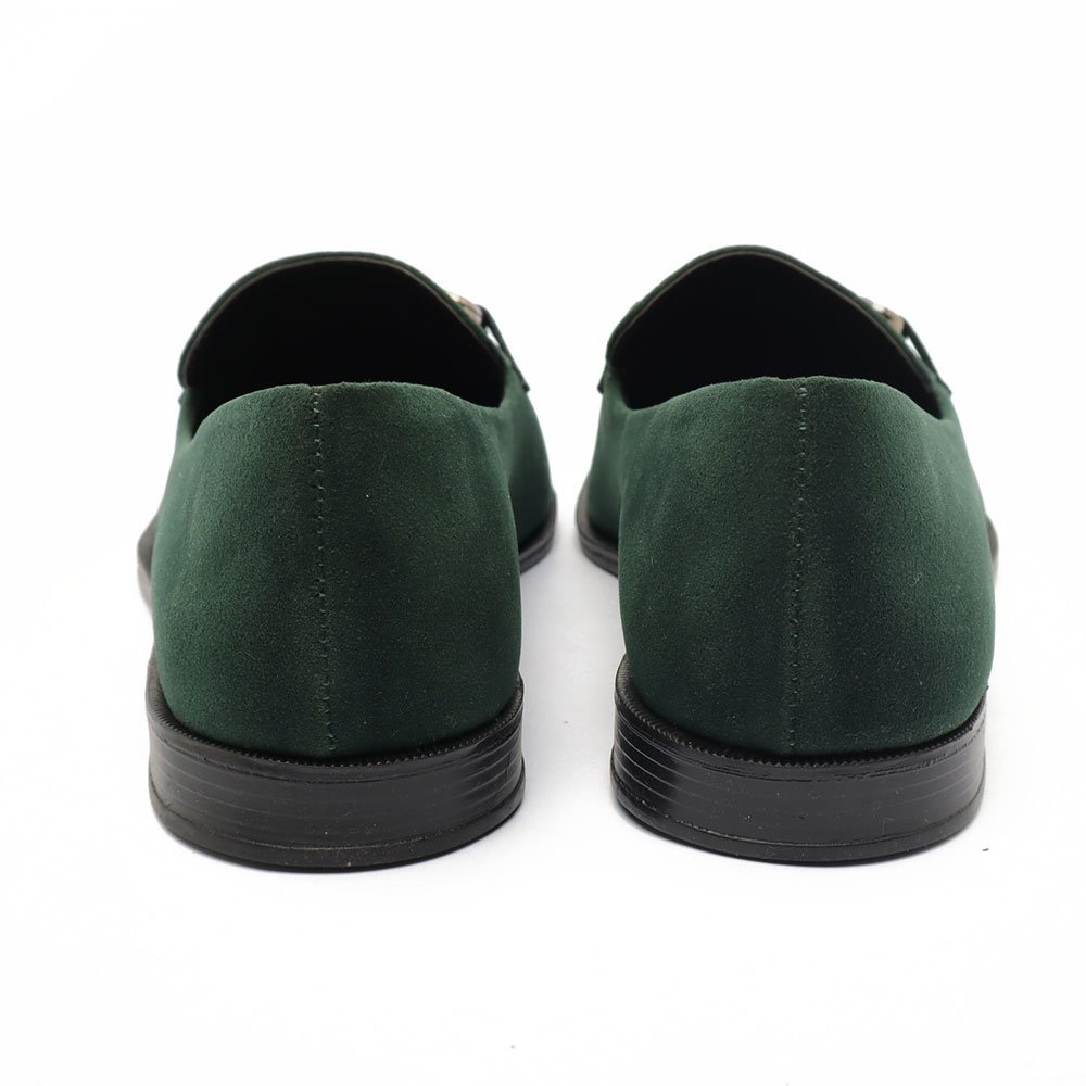 Mocassim Belluno Flat Vira Detalhe Metal Verde Militar 9