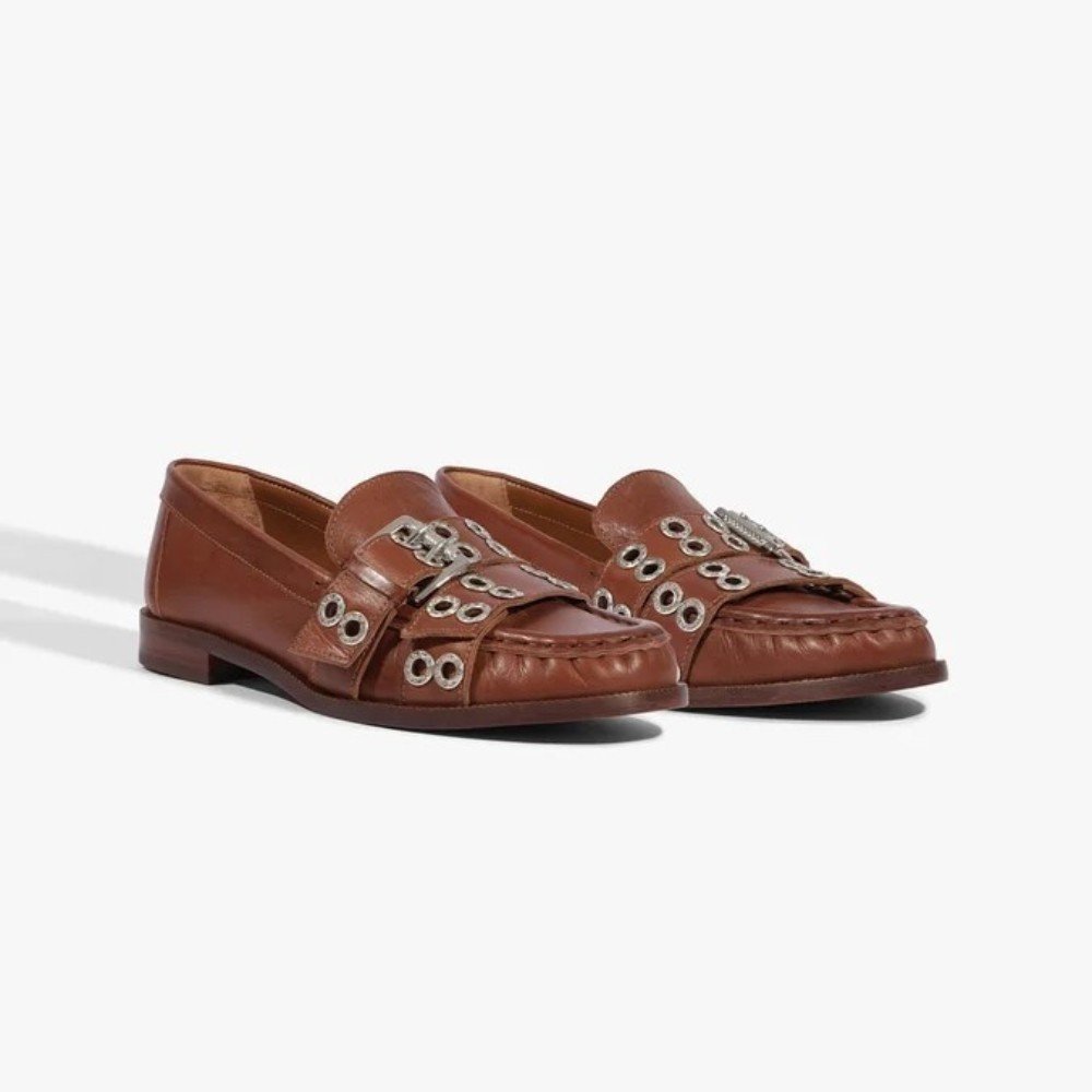 Mocassim Feminino Schutz Marien Couro Marrom 3